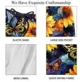 thumbnail image 4 of luoweisi Men's Beach Shorts Quick Dry Swim Trunks with Mesh Lining Sunflower Butterfly 2XL, 4 of 5