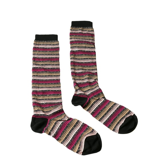Missoni GM00CMD5220 0002 Tan/Fuschia Boot Socks for Womens
