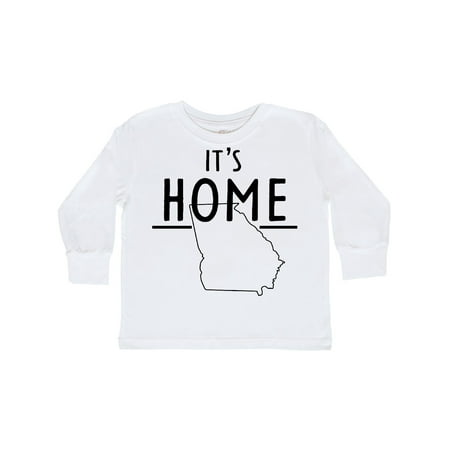 

Inktastic Its Home- State of Georgia Outline Gift Toddler Boy or Toddler Girl Long Sleeve T-Shirt