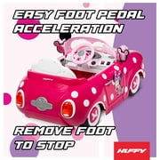Huffy 6V Disney Minnie Mouse Convertible Ride-On Car with Remote Control, Ages 3-7, Kids, Pink