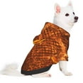 thumbnail image 2 of Fotbe Tennis Racket In Fire Print Small Dog Sweater Hoodies Pet Grey Hooded Soft Fleece Sweatshirts with Pocket Fall Winter Puppy Cat Sweaters Warm Clothes-Small, 2 of 7