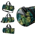 thumbnail image 3 of Palm Leaves DuffleBag 17.7" with Shoe Bag, Sports Bag, Soccer Bag, Luggage Bag - Zipper Pocket, Large Capacity, 3 of 6