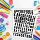 thumbnail image 3 of 770 Pieces 10 Sheets Self Adhesive Vinyl Letters Numbers Kit Alphabet Number Stickers For Mailbox (Black 1 Inch), 3 of 5