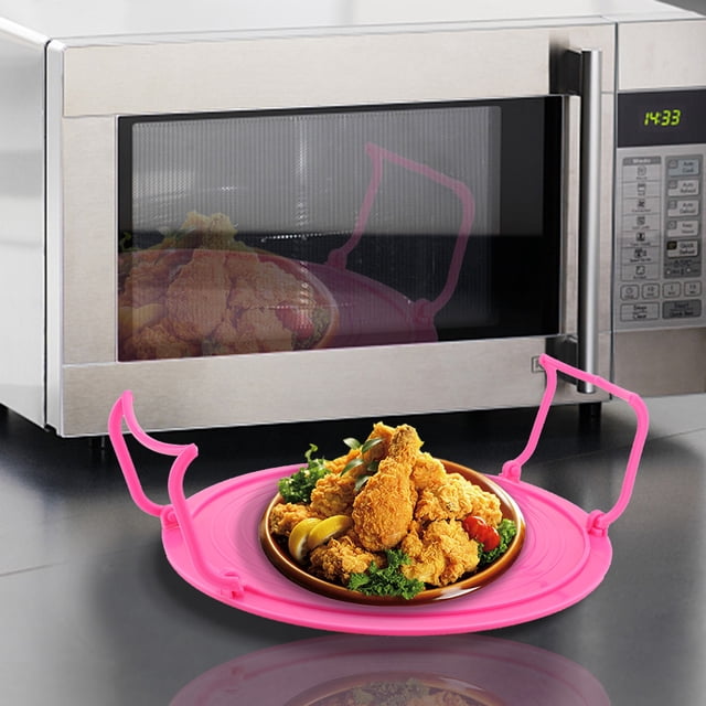 Qiilu Multifunctional Plastic Microwave Oven Heating Layered Steaming Rack Cooking Tray Rack, Plastic Tray Rack,Plastic Steaming Rack