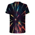 thumbnail image 3 of Mens Tie-dye T Shirt Short Sleeve Crew Neck Fitted Colorful Tees S-5X Plus Size Tops Summer Casual Tshirts (5XL, Black), 3 of 5