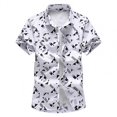 thumbnail image 1 of Breathable Shirts For Men Slim Fit Summer Featuring Printing, 1 of 5
