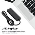 thumbnail image 1 of Concentrador ultrafino de 4 puertos USB 3.0 Concentrador USB de alta velocidad para adaptador de PC de escritorio portátil, 1 of 8