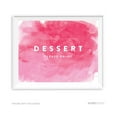 thumbnail image 1 of Dessert Table Pink Watercolor Wedding Party Signs, 1 of 1
