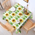 thumbnail image 6 of Sunflower Square Tablecloth 42x42in(107x107cm) – Waterproof Polyester Printed Table Cover, Wrinkle Resistant & Washable for Kitchen Dining Picnic Party Decor, 6 of 6