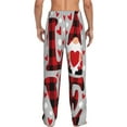 thumbnail image 3 of Balery Men'S Buffalo Plaid Love And Gnome Pants,Sleepwear Pants,Pajama Pants,Pj Bottoms Drawstring And Pockets-Small, 3 of 9