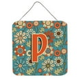 thumbnail image 2 of Carolines Treasures CJ2012-DDS66 Letter D Flowers Retro Blue Wall or Door Hanging Prints 6HX6W multicolor, 2 of 7