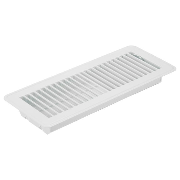 Uxcell 12 x 4 Inch Floor Register, 1pcs Heavy Duty Air Vent Cover Adjustable Floor Grates, White