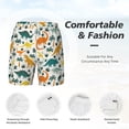 thumbnail image 3 of Rocae Dinosaurs and Tropical Leaves for Men's Swim Trunks Quick Dry With Two Side Pockets and One Lined Patch PocketLarge, 3 of 9