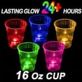 thumbnail image 2 of Vasos de fiesta LLKMDSS de plástico, 40 unidades, brillantes, 16 onzas, para fiestas, 2 of 6