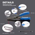 thumbnail image 4 of czcpp-Stainless Steel Fishing Pliers for Hook Removal Split Rings with Sheath and Lanyard+ Magnet Fishing Gloves Multifunctional Fishing Tool Set, 4 of 4