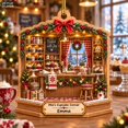 Wooden Ornament, Personalized Christmas Cupcake Shop Tree Hanging for ...