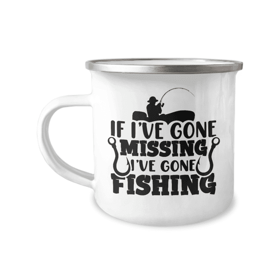 If I've Gone Missing, I've Gone Fishing Camper Mug