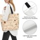 thumbnail image 3 of Balery Coffee Time Bolsa Tote Estilo Estético con Cremalleras, Bolsa de Hombro, Bolsa de Compras Grande y Plegable, 3 of 8