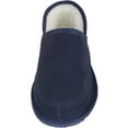 thumbnail image 2 of Snugrugs Men's Suede Full Slipper with Wool Lining and Lightweight Sole - Navy - US 11, 2 of 7