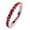 Red, variant on Green Blue Quartz Gemstone Ring Platinum Plated Copper