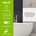 thumbnail image 4 of BALDR Digital Shower Clock with Timer - Waterproof Shower Timer for Kids and Adults - Perfect Bathroom Clock That Displays Time and Temperature - Battery Operated Digital Clock and Waterproof Timer, 4 of 4