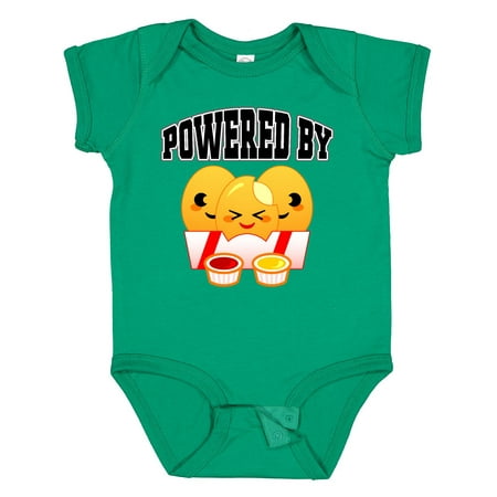 

Inktastic Powered by Chicken Nuggets Gift Baby Boy or Baby Girl Bodysuit