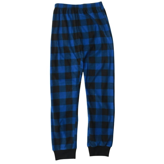 Prince of Sleep Fleece Jogger Pants for Boys 45703-1C-14-16 (14-16 Years, Blue Buffalo Plaid Jogger)