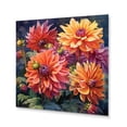 thumbnail image 2 of Designart "A Floral Palette of Garden Dahlias II" Floral Metal Wall Decor, 2 of 5