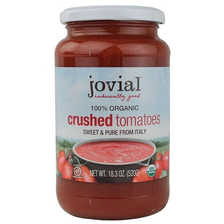 (6 Pack) Jovial Organic Crushed Tomatoes 18.3 oz (Best Organic Tomato Food)