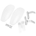 thumbnail image 4 of Motorcycle Hand Guard, 2pcs Curved Design ABS Handlebar Wind Shield Waterproof  For Chopper For Bikes For Station Wagons Transparent, 4 of 8