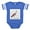 Royal Blue, variant on CafePress - Plays With Salamand... - Cute Infant Baby Football Bodysuit