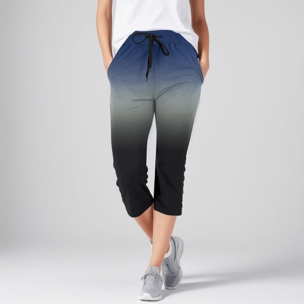 WILLBEST Pantalones Casuales para Mujer, con Bolsillos Lisos, Cintura Elástica y Largo Medio para Uso Diario. Extra Grande