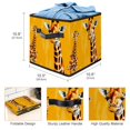 thumbnail image 3 of Toucan Large Capacity Foldable Cube Organizer with Handle, 10.8"x10.5"x10.6" - Storage Containers Organizer Bins, 3 of 6