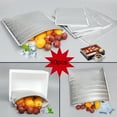 thumbnail image 3 of Bueautybox 10Pcs Insulated Food Grade Padded Envelopes ,Silver Cushion Envelopes, Thermal Insulation Aluminum Foil Bag, 3 of 7