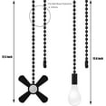thumbnail image 5 of EcoNesxp Decorative Fan Zipper Ceiling Fan Zipper Extender Black 1/2 inch, 5 of 5