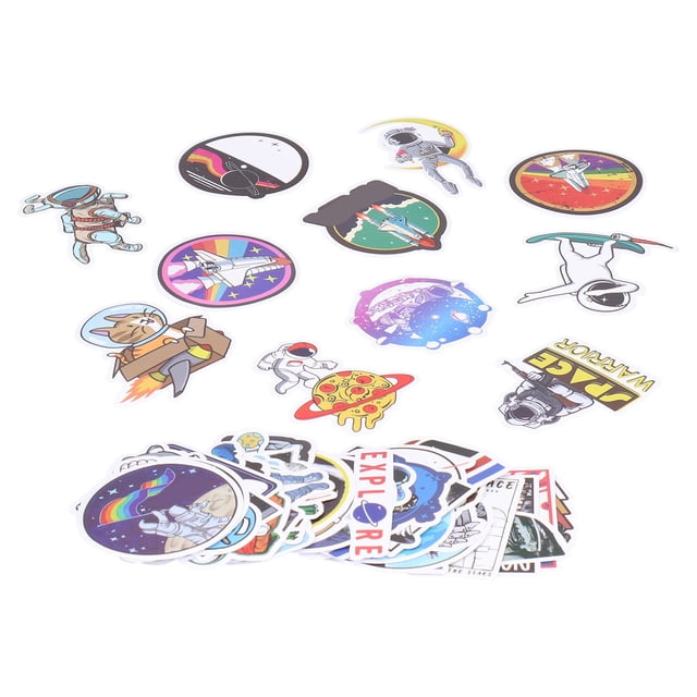 Spaceman Decal,50pcs Mixed Vinyl Decals Luggage Decal Car Sticker High-Precision Functionality