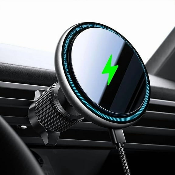 Saluqifa for Magsafe Car Mount Charger, 15W Fast Charging LED Magnetic Wireless Car Charger, Air Vent Phone Holders for Your Car for Magsafe Car Phone Holder for iPhone 15/14/13/12 Fast Charging