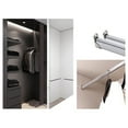 thumbnail image 3 of Supports d'Extrémité de Garde-Robe pour Rails Suspendus, Support de Tringle de Garde-Robe Ovale, Support de Tringle de Garde-Robe Ton Argent 2 Pcs, 3 of 9