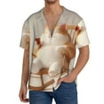 thumbnail image 1 of KLL Relaxing Cat With Tea Print Men's Shirt Short Sleeve Button Down Summer Cuba Beach Shirts-Small, 1 of 5