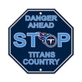 thumbnail image 1 of Tennessee Titans Plastic Stop Sign, 1 of 1