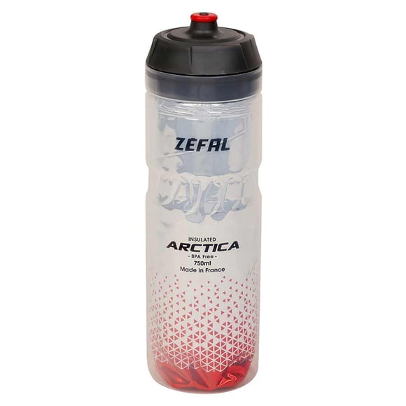 Zefal, Arctica 75, Bouteille Isotherme, 750ml / 25oz, Rouge Argenté