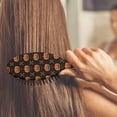 thumbnail image 3 of Halloween Pumpkin & Bones Pattern Hair Brush,Girls Detangling Hair Brush,Glide Through Tangles with Ease for Wet & Dry Hair,8.8"X2.8", 3 of 7