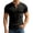 Black, variant on Half Zip Short Sleeve Outdoor Casual Performance Tee For Daily Wear Mod Bod Tops 3XL