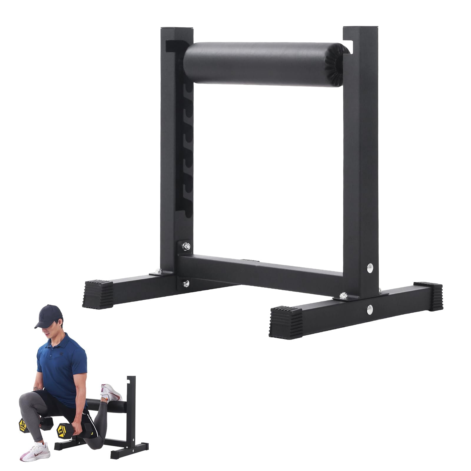 Towallmark Bulgarian Split Squat Stand – Adjustable Single Leg Squat Roller with 7 Height Settings and Comfortable Padding for Strength and Bodyweight Training