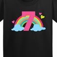 thumbnail image 4 of Inktastic 7th Birthday Rainbow Youth T-Shirt, 4 of 5