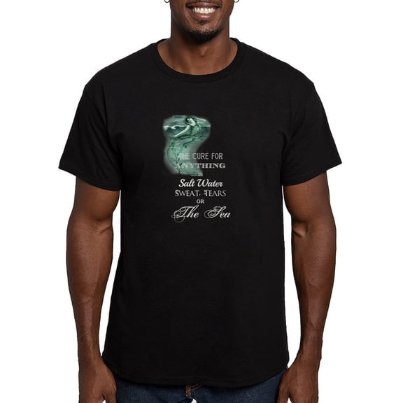 CafePress - The Mermaids Cure T Shirt - Men's Fitted T-Shirt