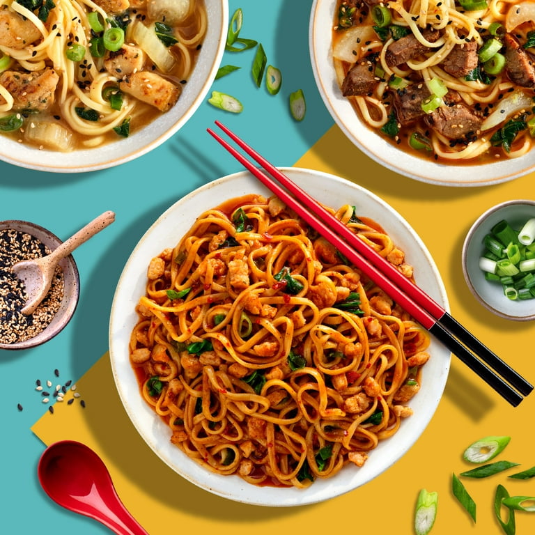Mings Frozen Asian Noodles Spicy Dan Dan Microwave Meal, 10 oz