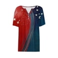 thumbnail image 5 of VerPetridure American Flag Shirts for Women 4th of July T-Shirt USA Flag Patriotic V-Neck Shirt Stars and Stripes Summer Tees, 5 of 5