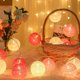 thumbnail image 3 of Guirnalda de luces Led para decoración de jardín, Bola de algodón de 20LEDs, decoración navideña para exteriores, vacaciones, boda, fiesta de navidad, 3 of 4