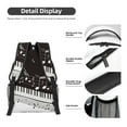 thumbnail image 4 of Yiaed Piano Keys With Musical Notes Print School Backpack College Backpack Daypacks for Students High School Spacious and Durable Daypack for Work and Travel-One Size, 4 of 6
